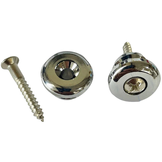 All Parts Oversized Strap Buttons (Chrome)