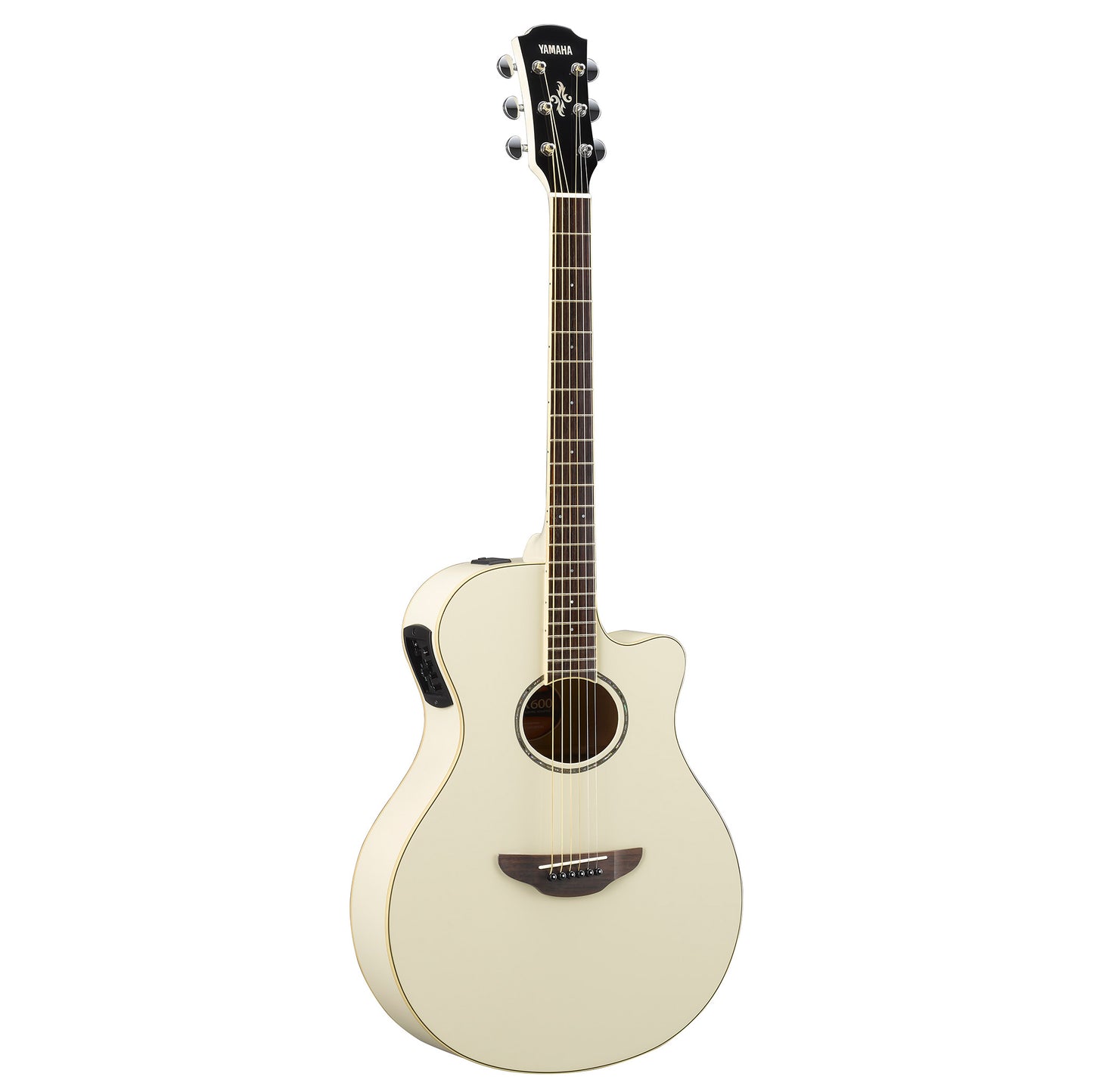 Yamaha APX600VW Thinline Acoustic Electric Guitar in Vintage White