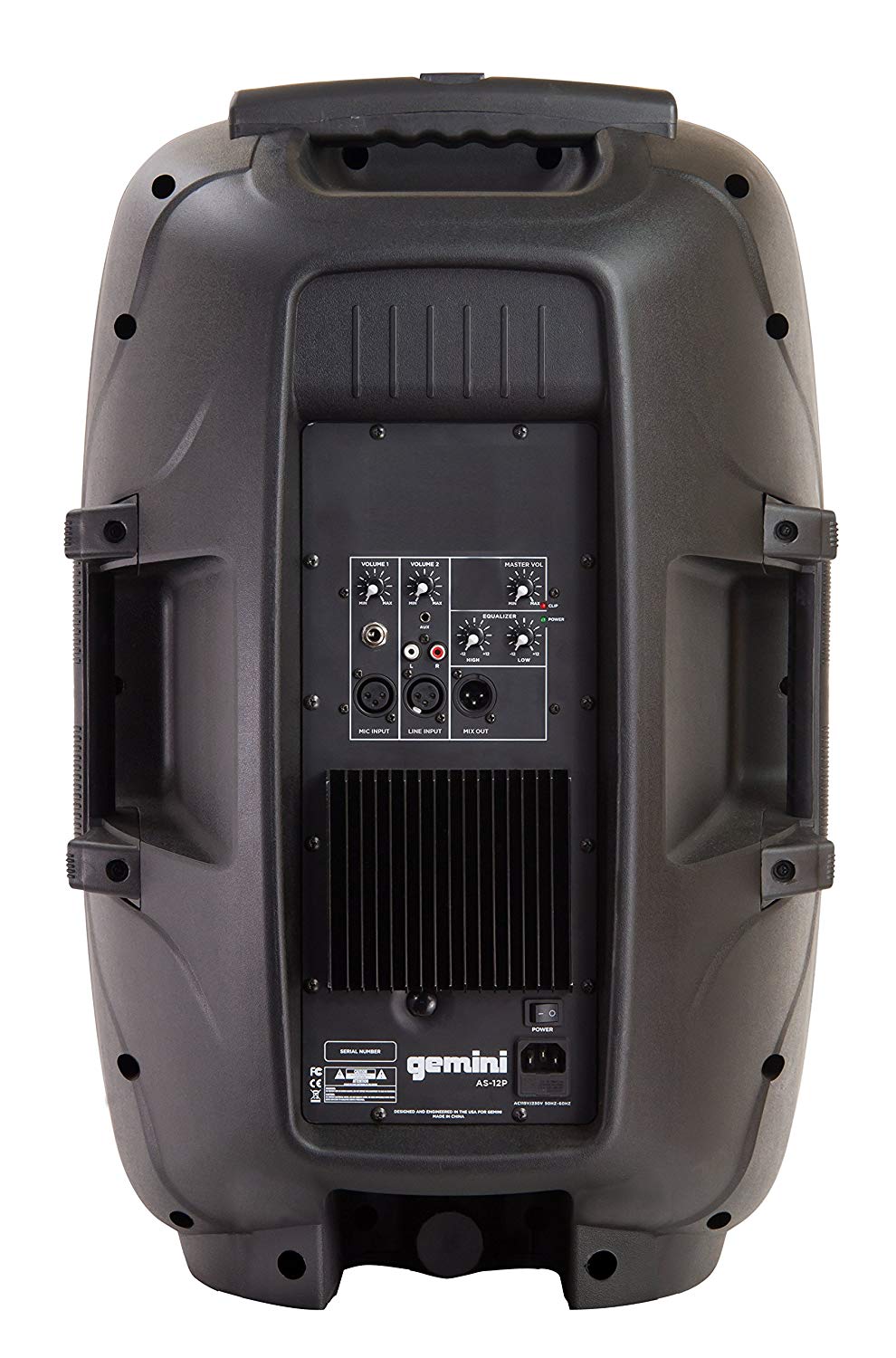 Gemini AS-12P 12-Inch, 2-Way Powered Loudspeaker