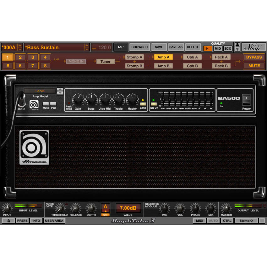 IK Multimedia AmpliTube Ampeg SVX Power Duo Bundle