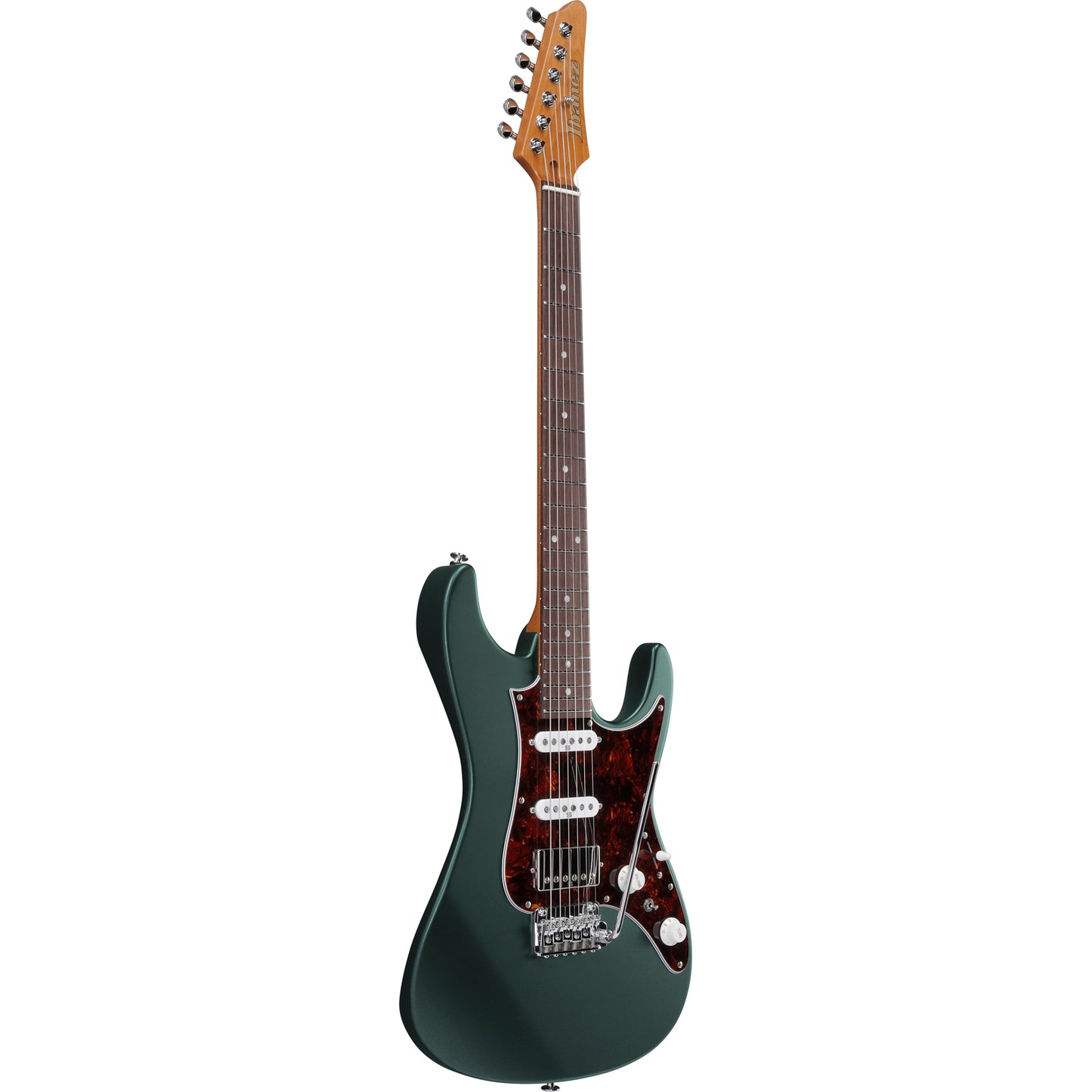 Ibanez AZ2204N AZ Prestige 6 String Electric Guitar - Ivy Green Metallic Flat
