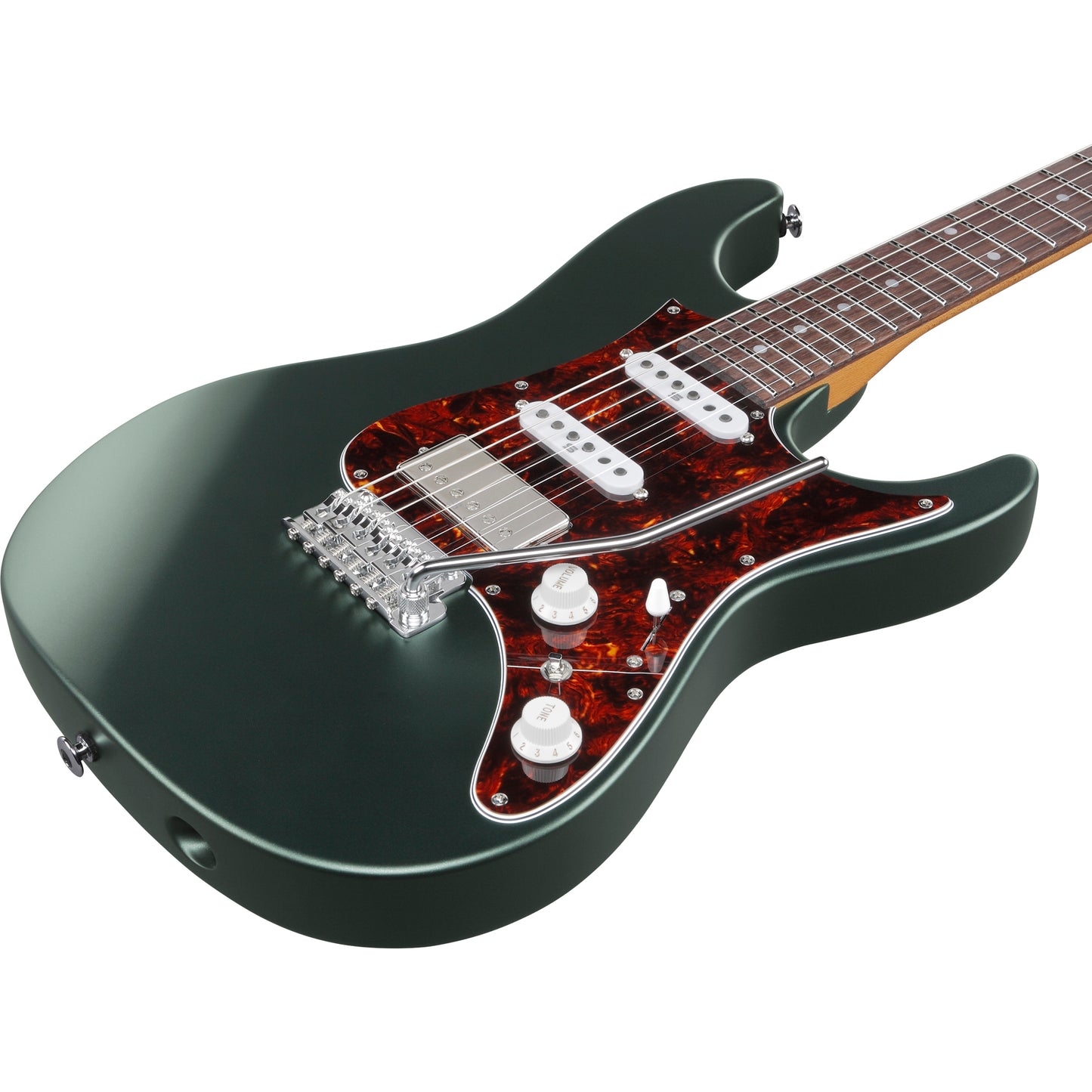Ibanez AZ2204N AZ Prestige 6 String Electric Guitar - Ivy Green Metallic Flat