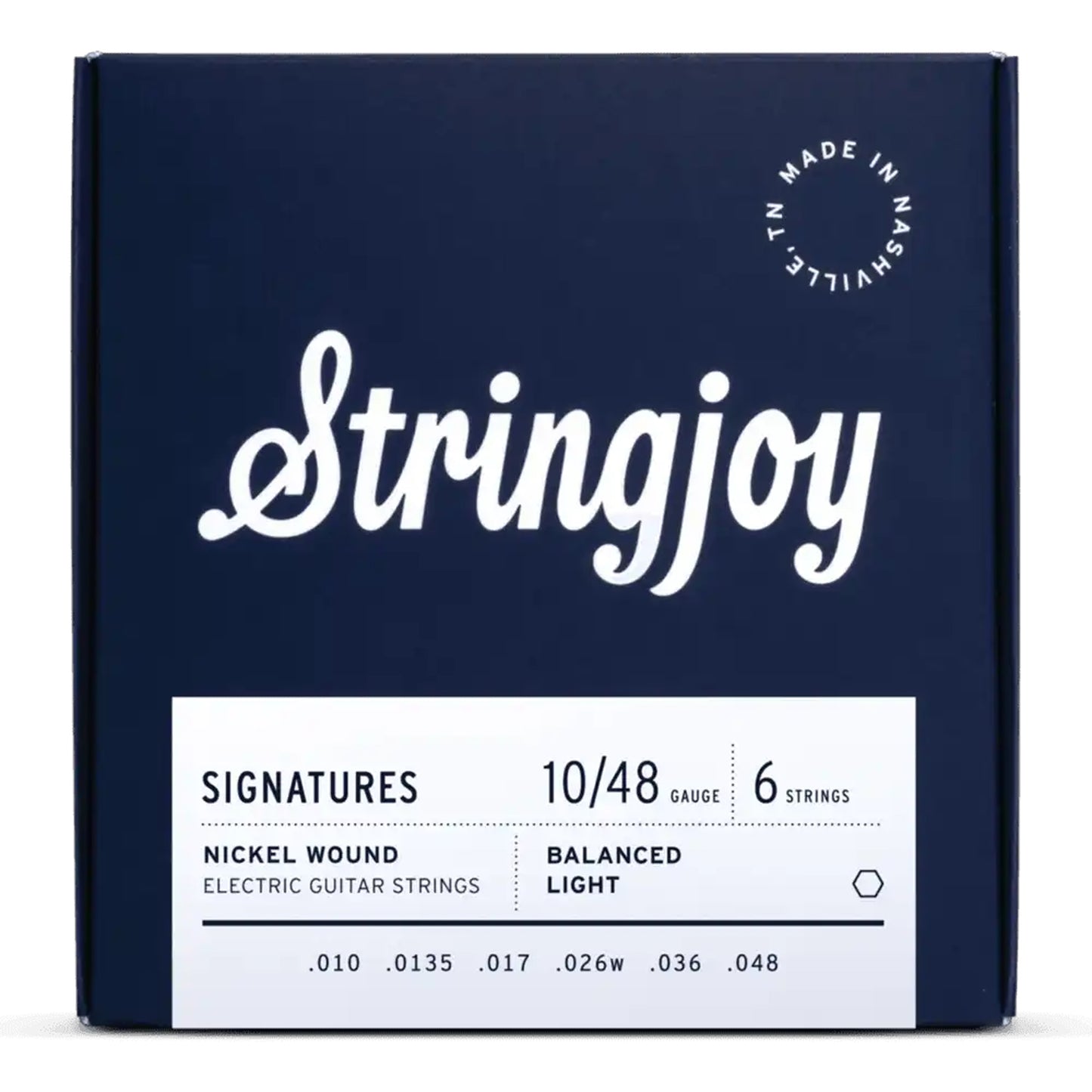 Stringjoy Signatures - Balanced Light Gauge (10-48) Nickel Wound Electric Guitar Strings
