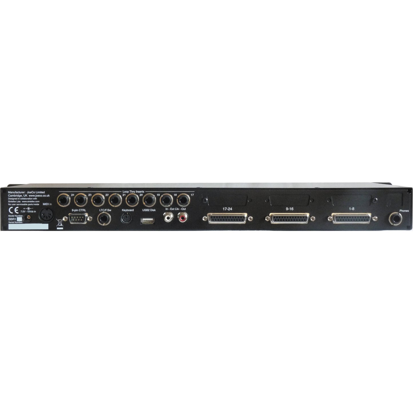 JoeCo BBR1D BLACKBOX RECORDER Rackmount Multi-Track Recorder (AES/EBU)