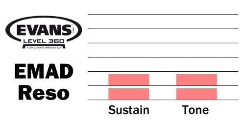 Evans REMAD Resonant Bass Drum Head, 24"