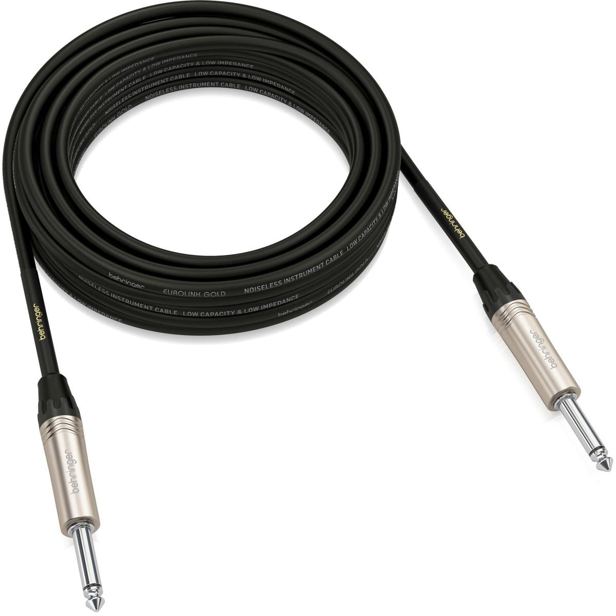 Behringer GIC-600 19.7' Gold Performance 1/4" TS Male Straight Instrument Cable