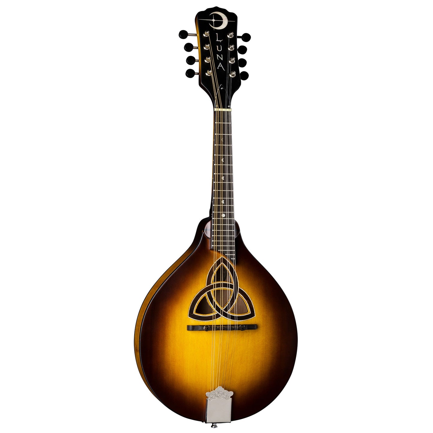 Luna Folk Series Trinity A-Style Mandolin with Celtic Inlay