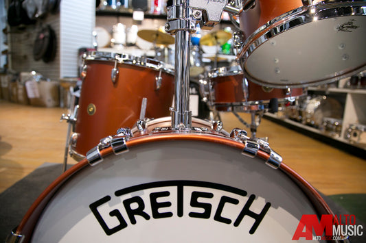 Gretsch Broadkaster Series 4pc Bop Shell Kit in Satin Copper Lacquer BKJ484SCP