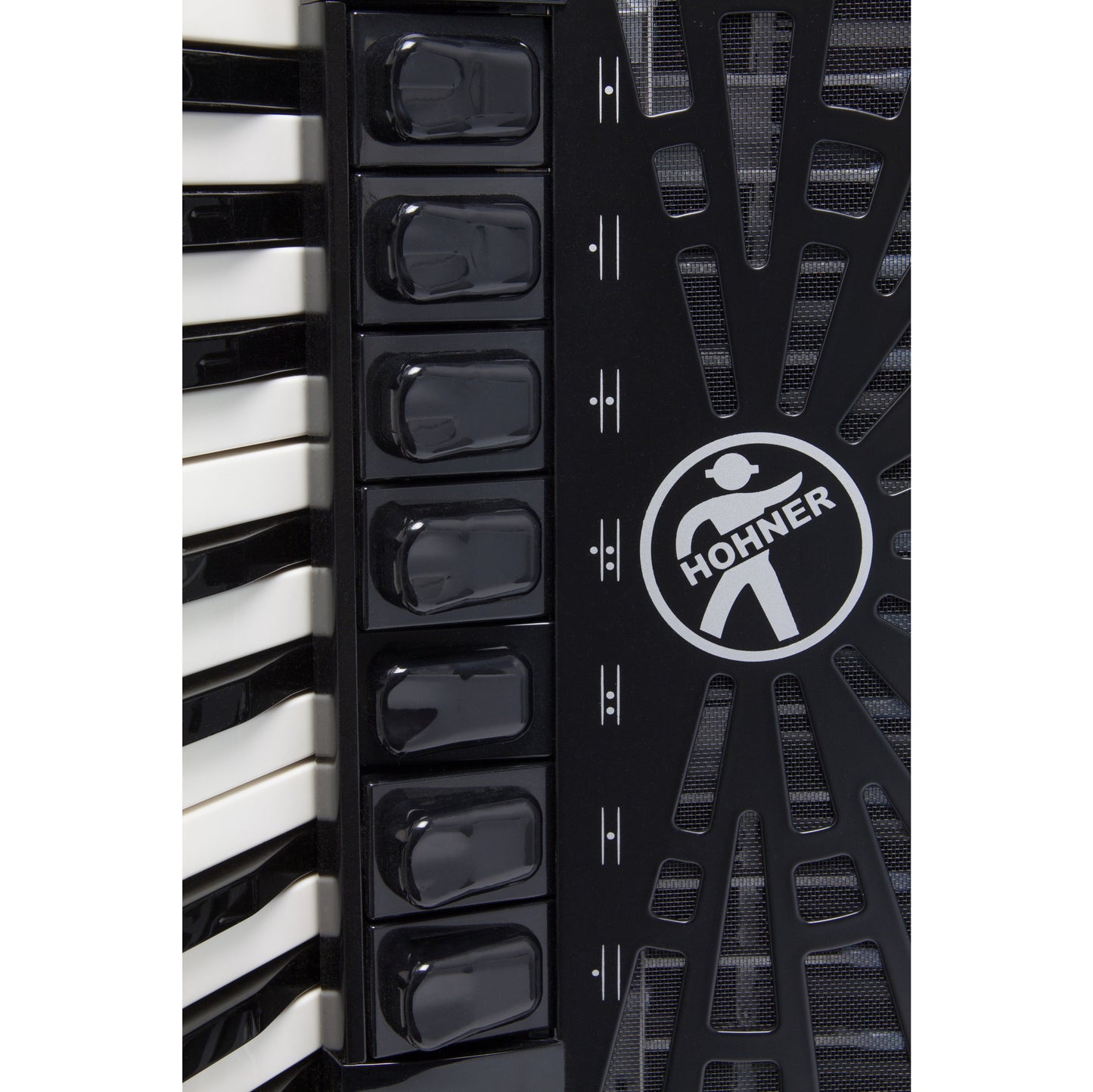 Hohner Bravo III 120 Piano Key Accordion - Jet Black