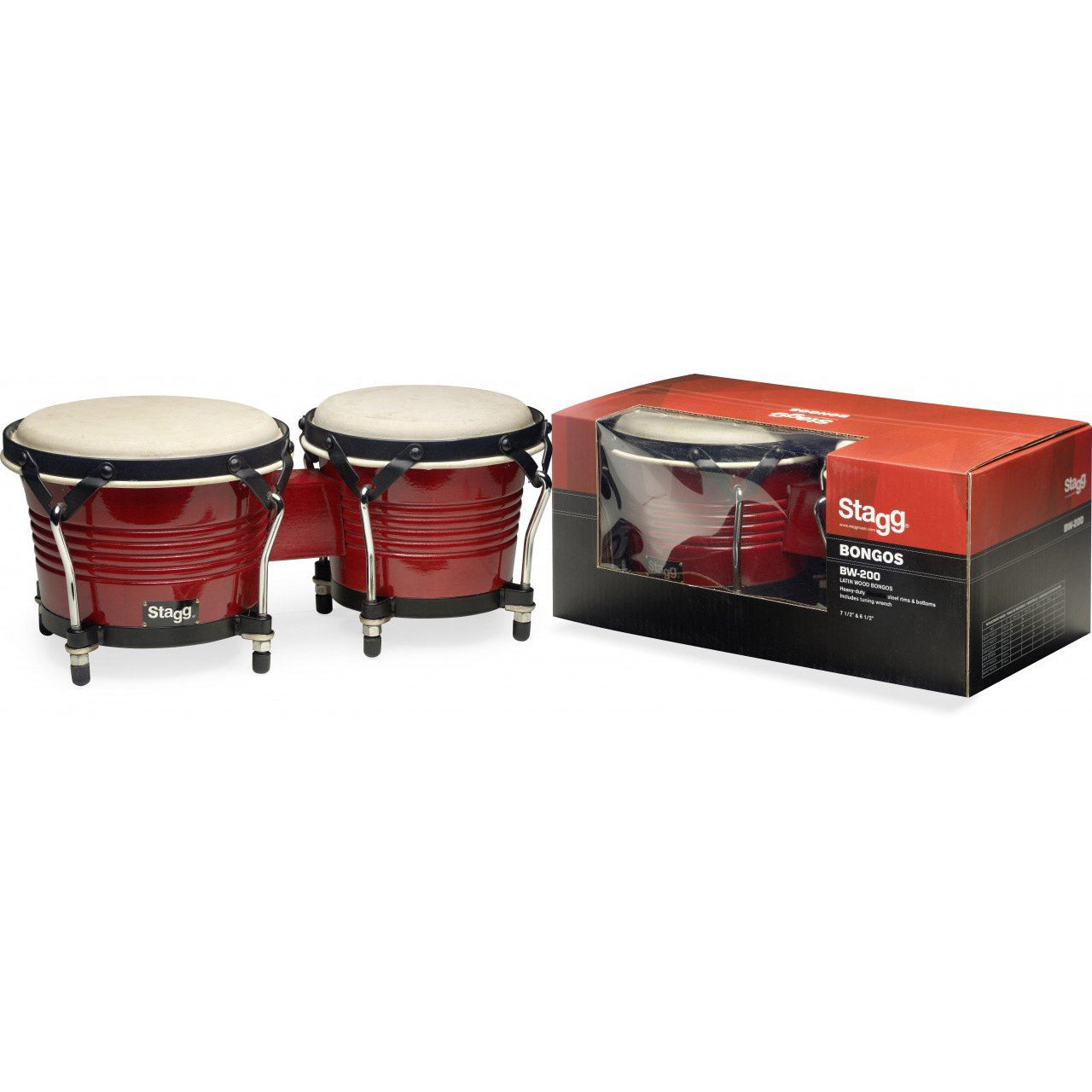Stagg BW200ch Bongos Cherry