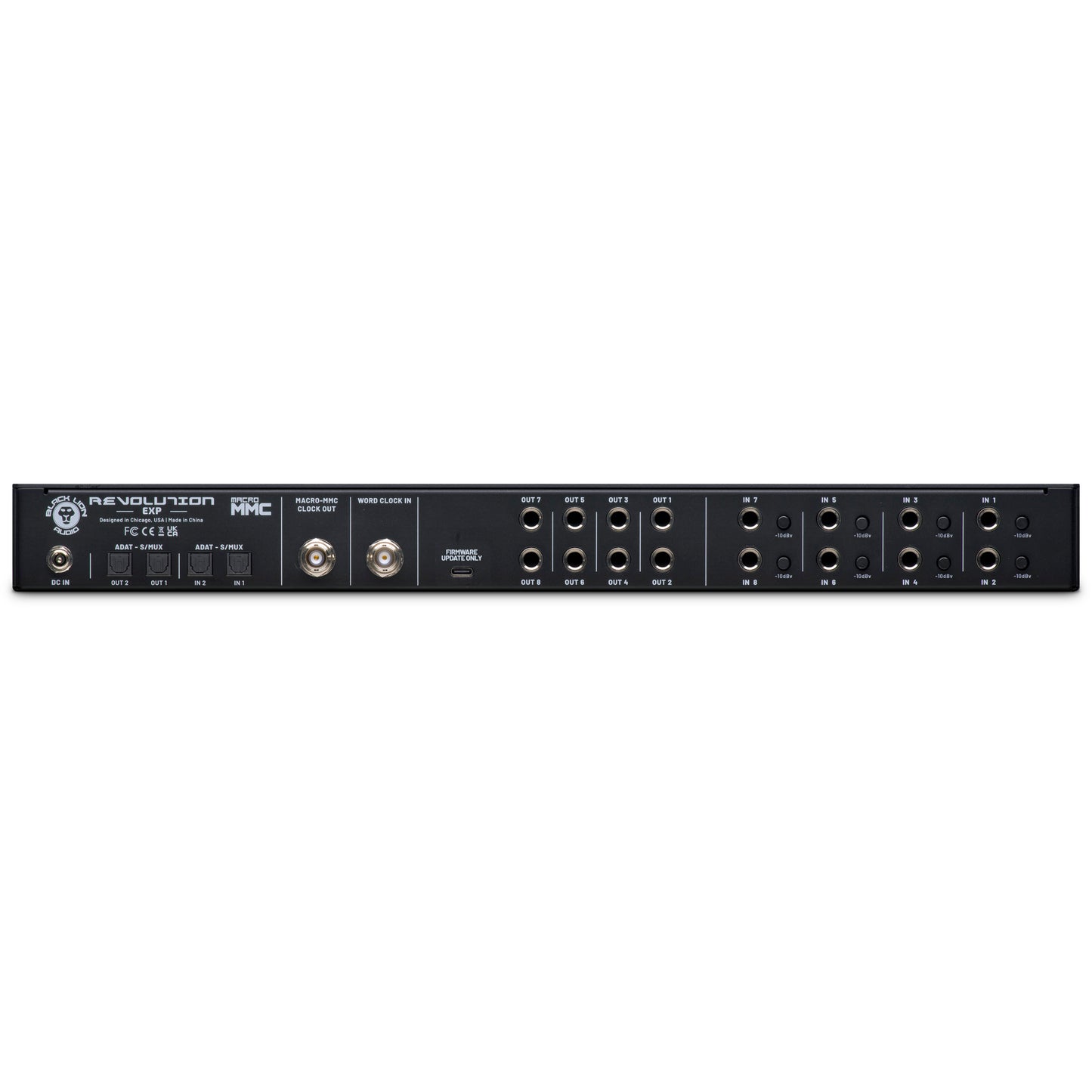 Black Lion Audio Revolution 6x6 Word Clock, DAC, ADC, OTG - 6-in / 6-out USB Audio Interface