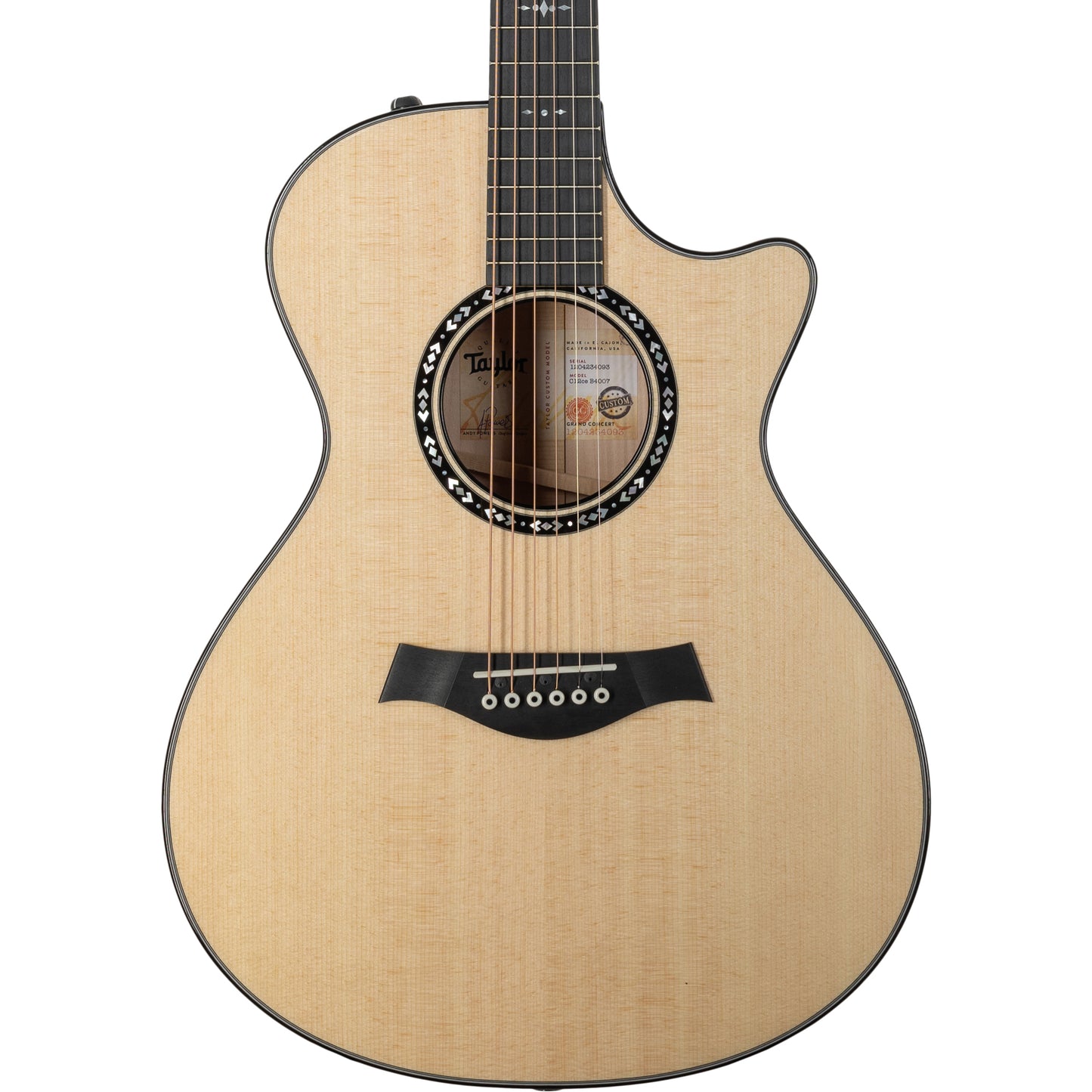 Taylor C412ce B4007 2024 NAMM Custom Acoustic Electric Guitar, Natural