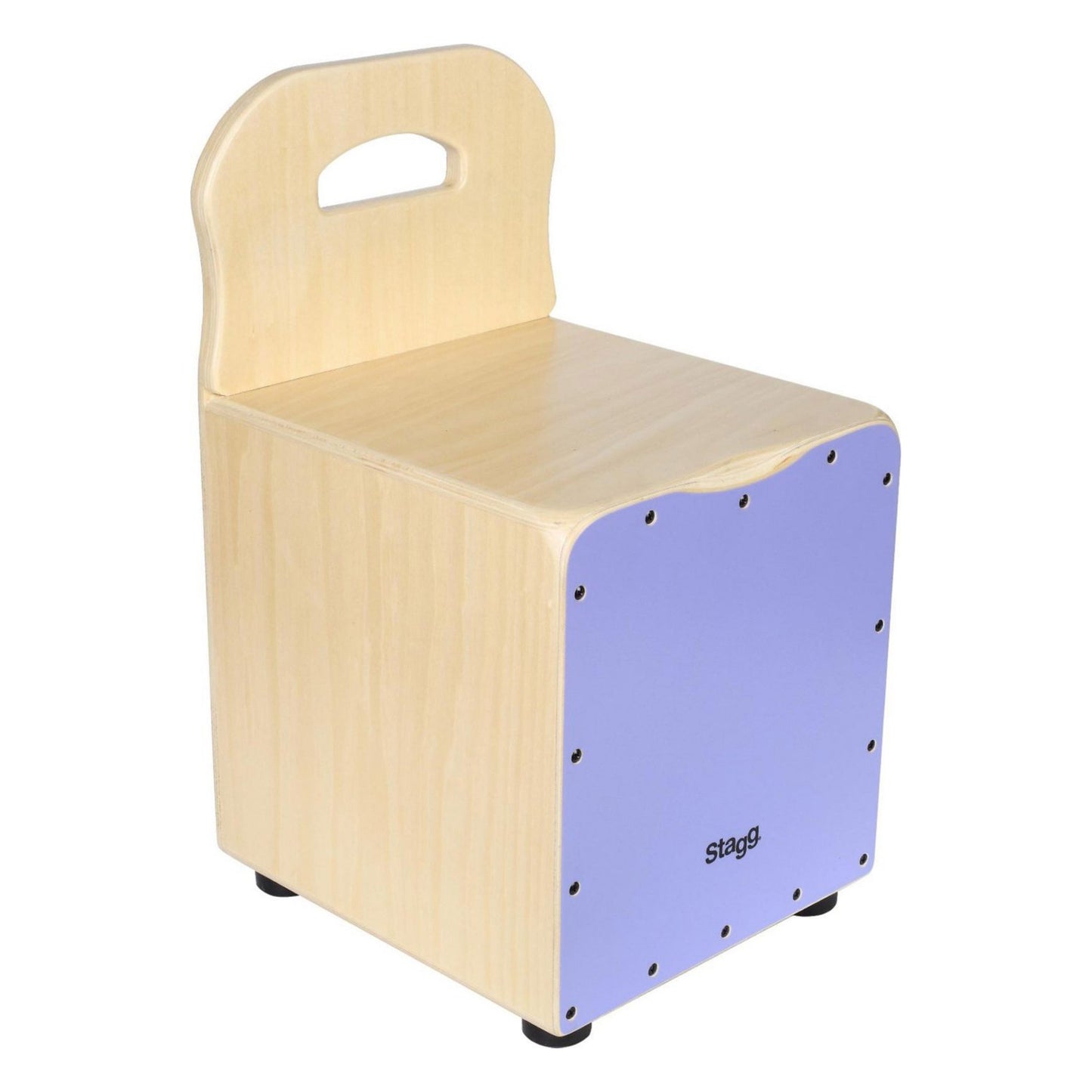 Stagg Kid's Cajon with Backrest Purple