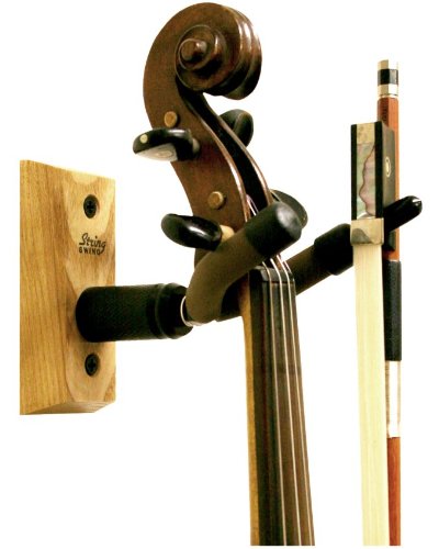 STRING SWING CC01V HARDWOOD VIOLIN HANGER IN OAK