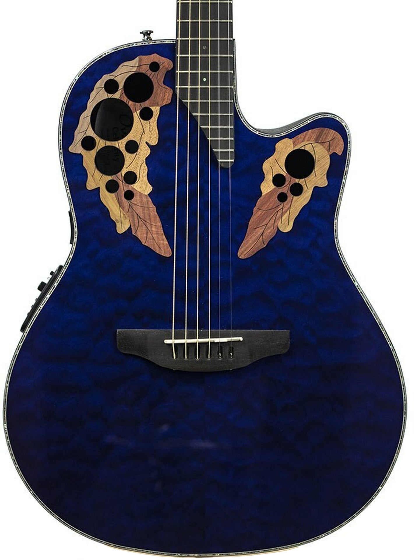 Ovation CE44P-8TQ Celebrity Elite Mid Depth A/E Guitar Caribean Blue