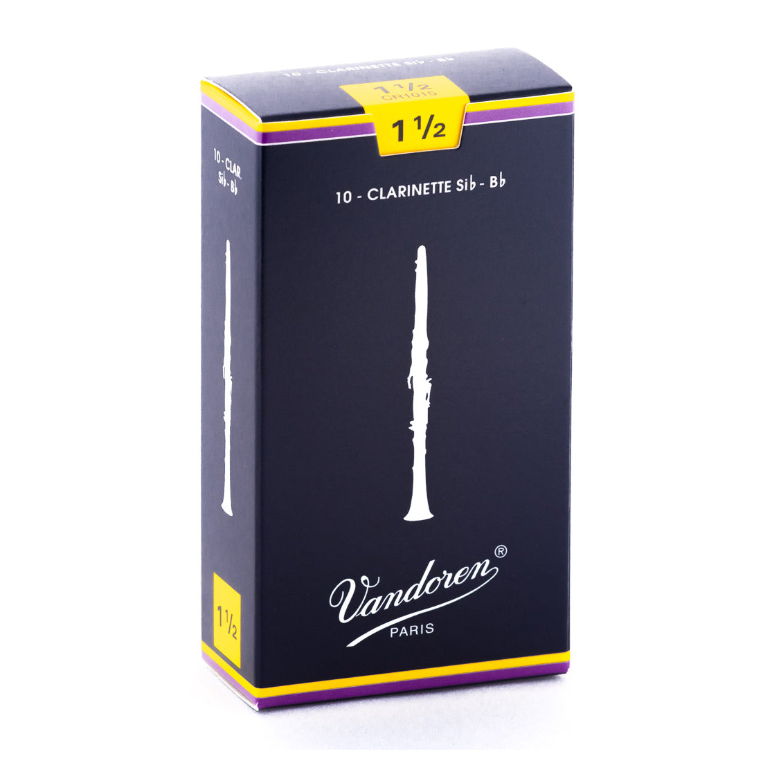Vandoren Traditional Bb Clarinet Reeds 10-Pack #1.5 Strength