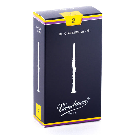 Vandoren Traditional Bb Clarinet Reeds 10-Pack #2 Strength