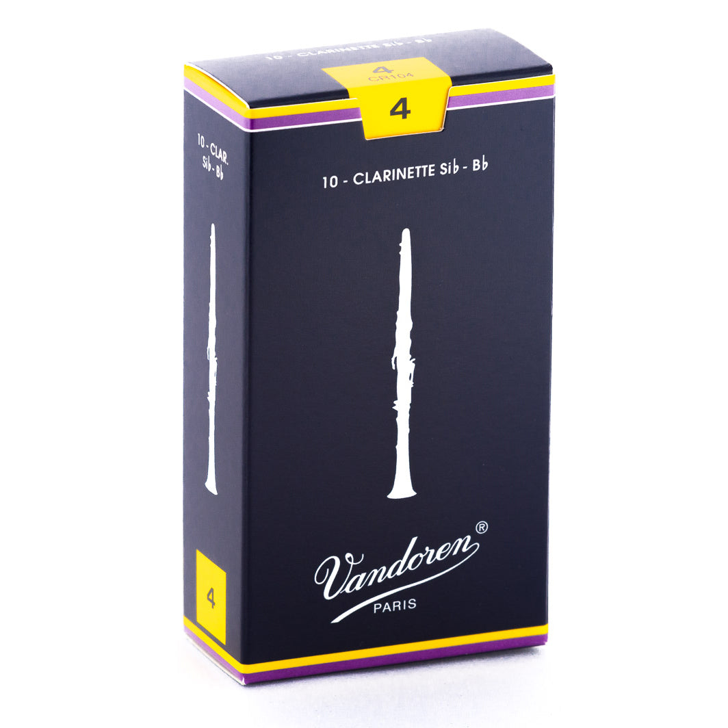 Vandoren Traditional Bb Clarinet Reeds 10-Pack #4 Strength