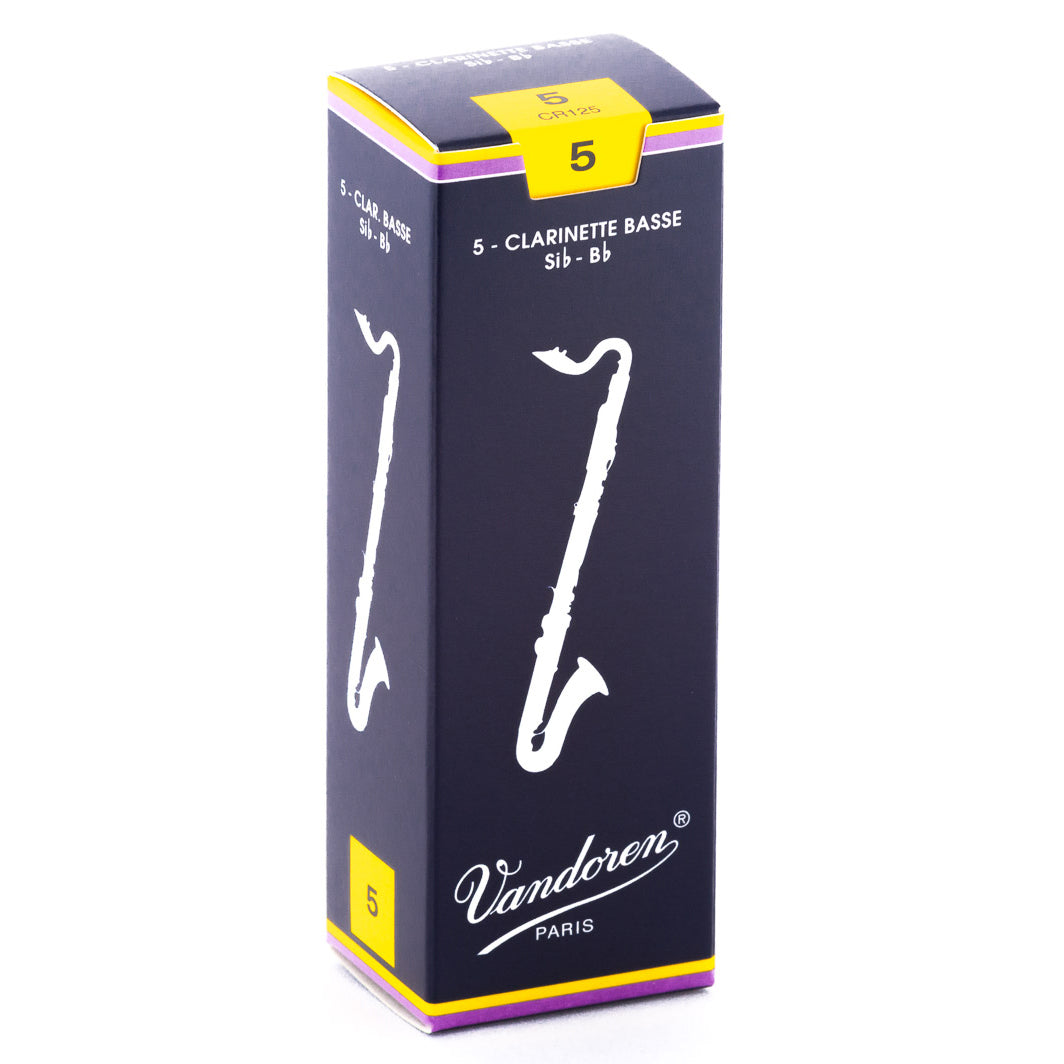 Vandoren Traditional Bass Clarinet Reeds, 5CT, 5.0 Strength