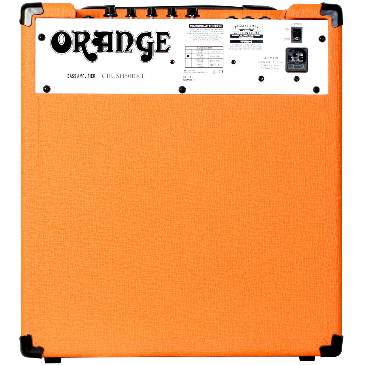 Orange Crush Bass 50-Watt 12" Bass Amp Combo Orange