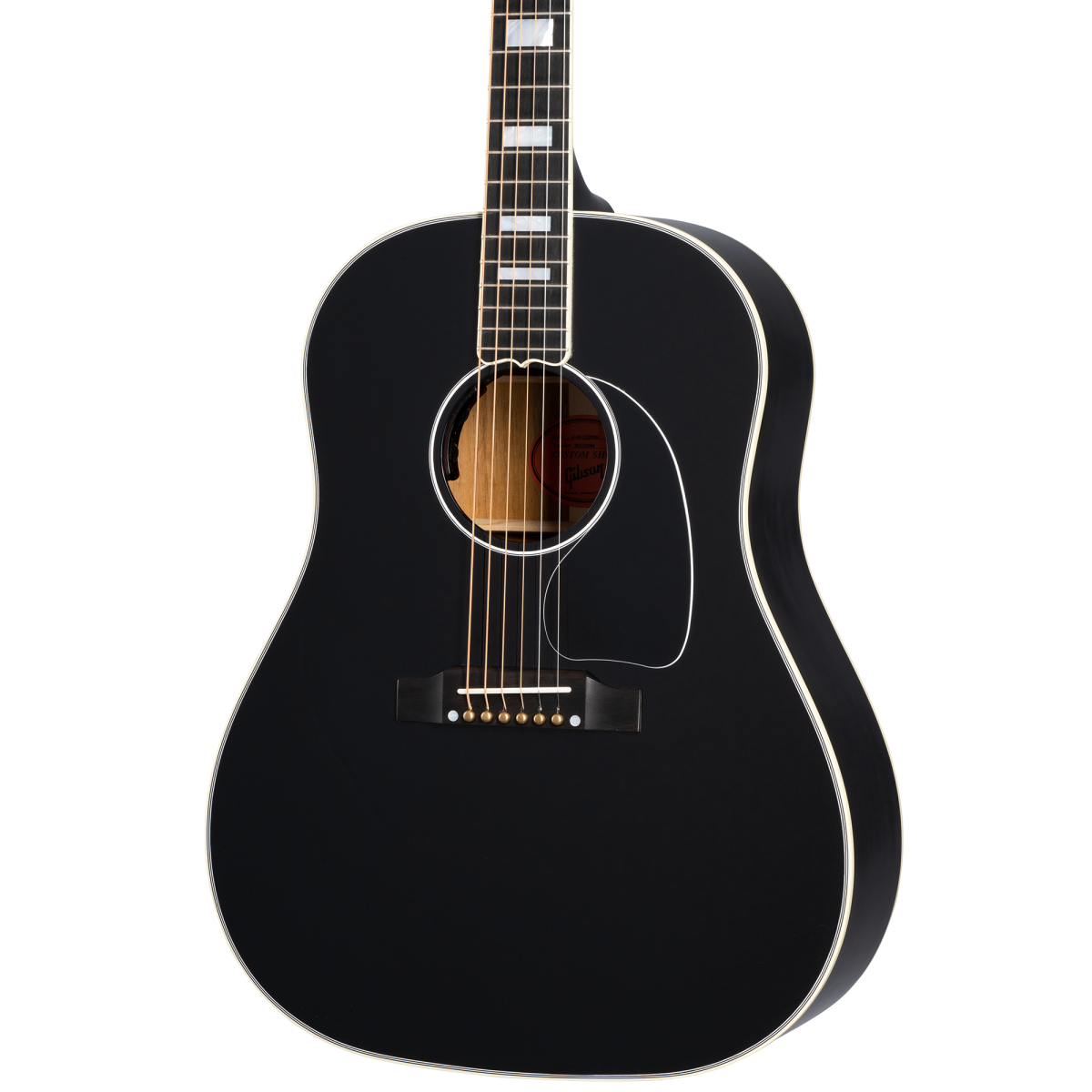Gibson J-45 Custom Acoustic Guitar - Ebony – Alto Music Gibson J-45 Custom Acoustic Guitar - Ebony – Alto Music