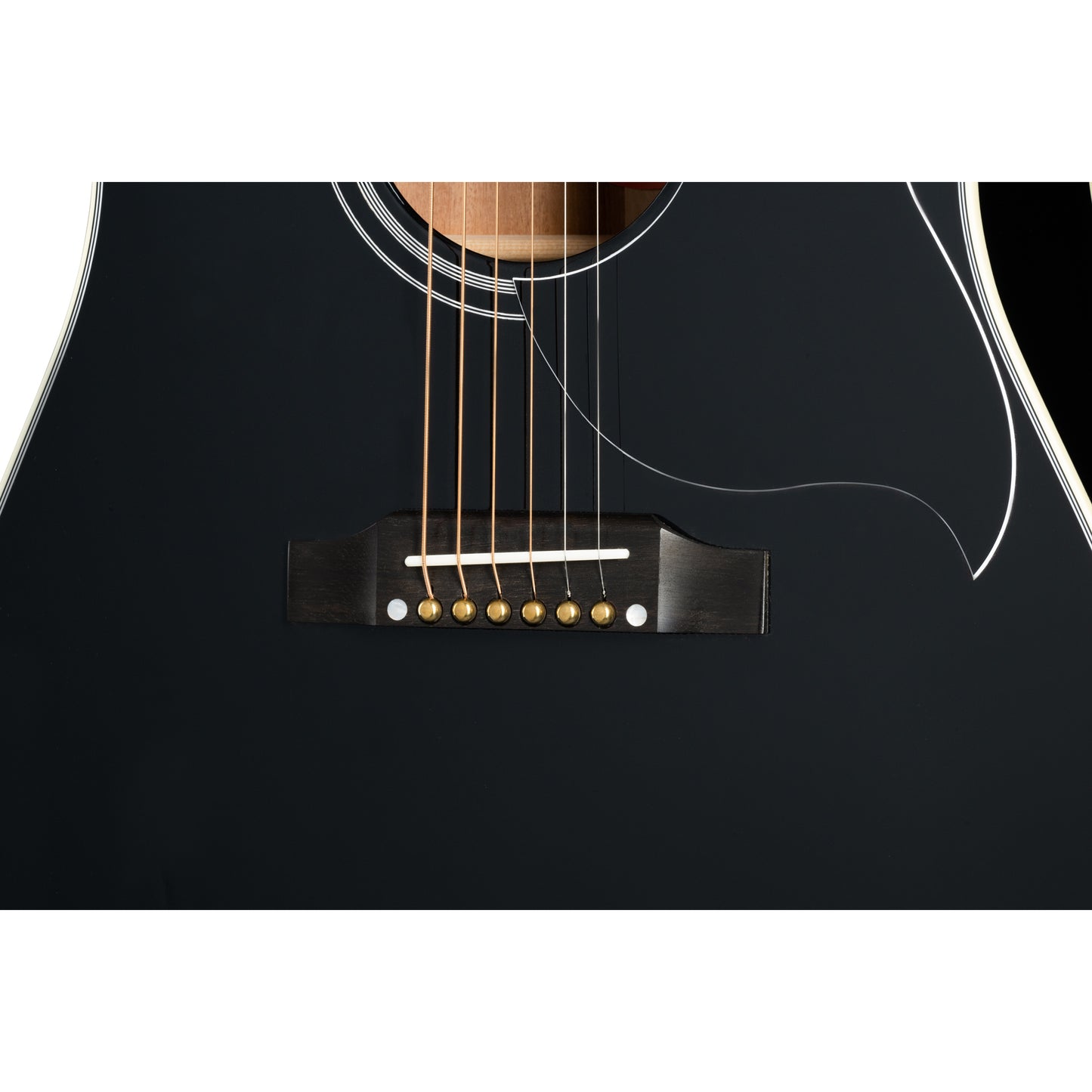 Gibson Hummingbird Custom 6 String Acoustic Electric Guitar - Ebony