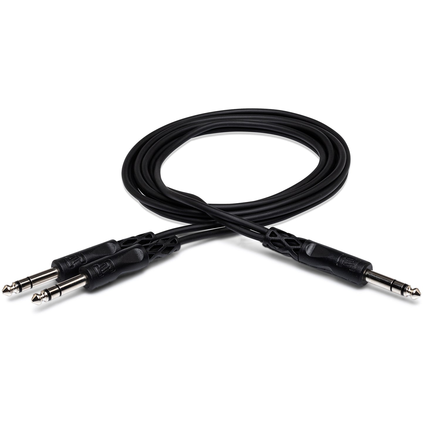 Hosa CYS-105 Y Cable, 1/4 in TRS to Dual 1/4 in TRS, 5 ft