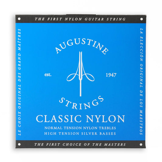 Augustine Classic Blue set, High Tension Classical Guitar Strings