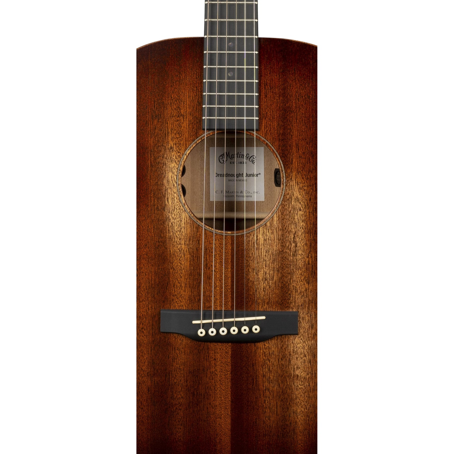 Martin D Jr E StreetMaster Acoustic Electric Guitar - Dark Mahogany Distressed