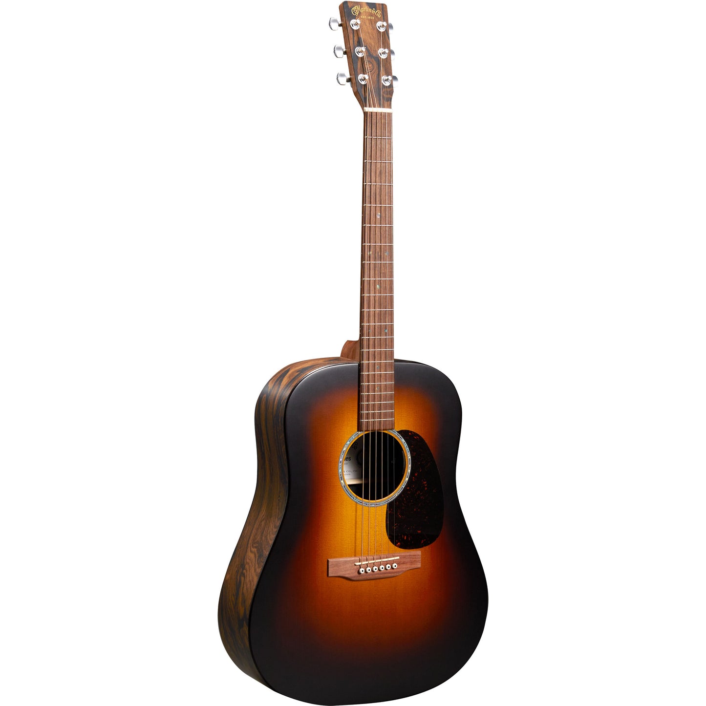 Martin D-X2E Brazilian Rosewood Dreadnought Acoustic Electric - Ziricote Burst