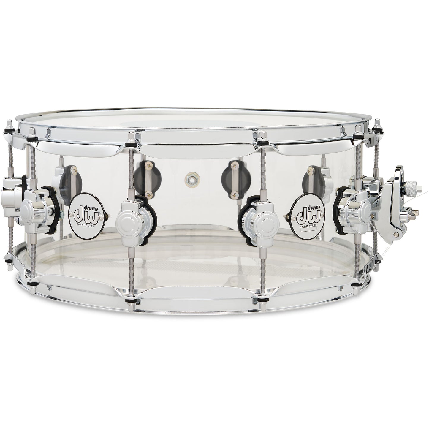 Drum Workshop Design Series 6x14 Snare Drum - Clear Acrylic