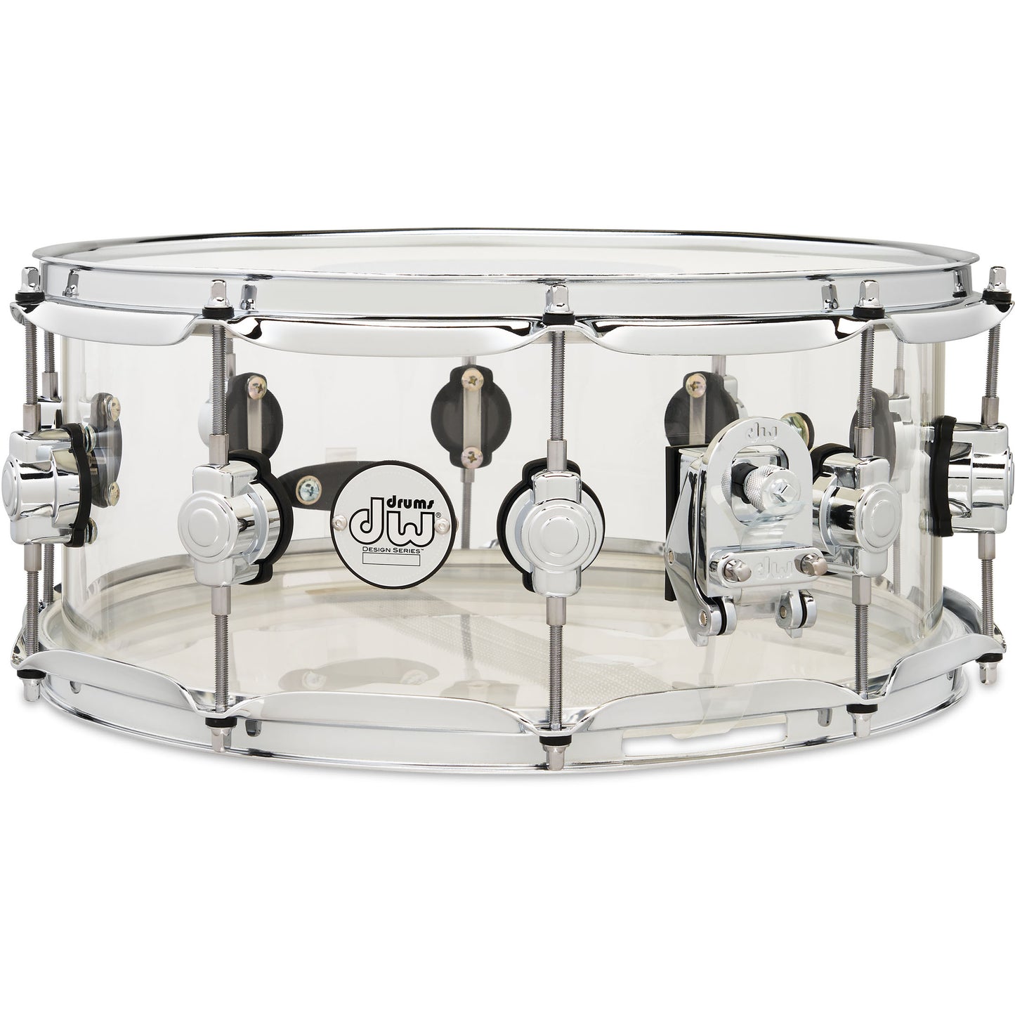 Drum Workshop Design Series 6x14 Snare Drum - Clear Acrylic