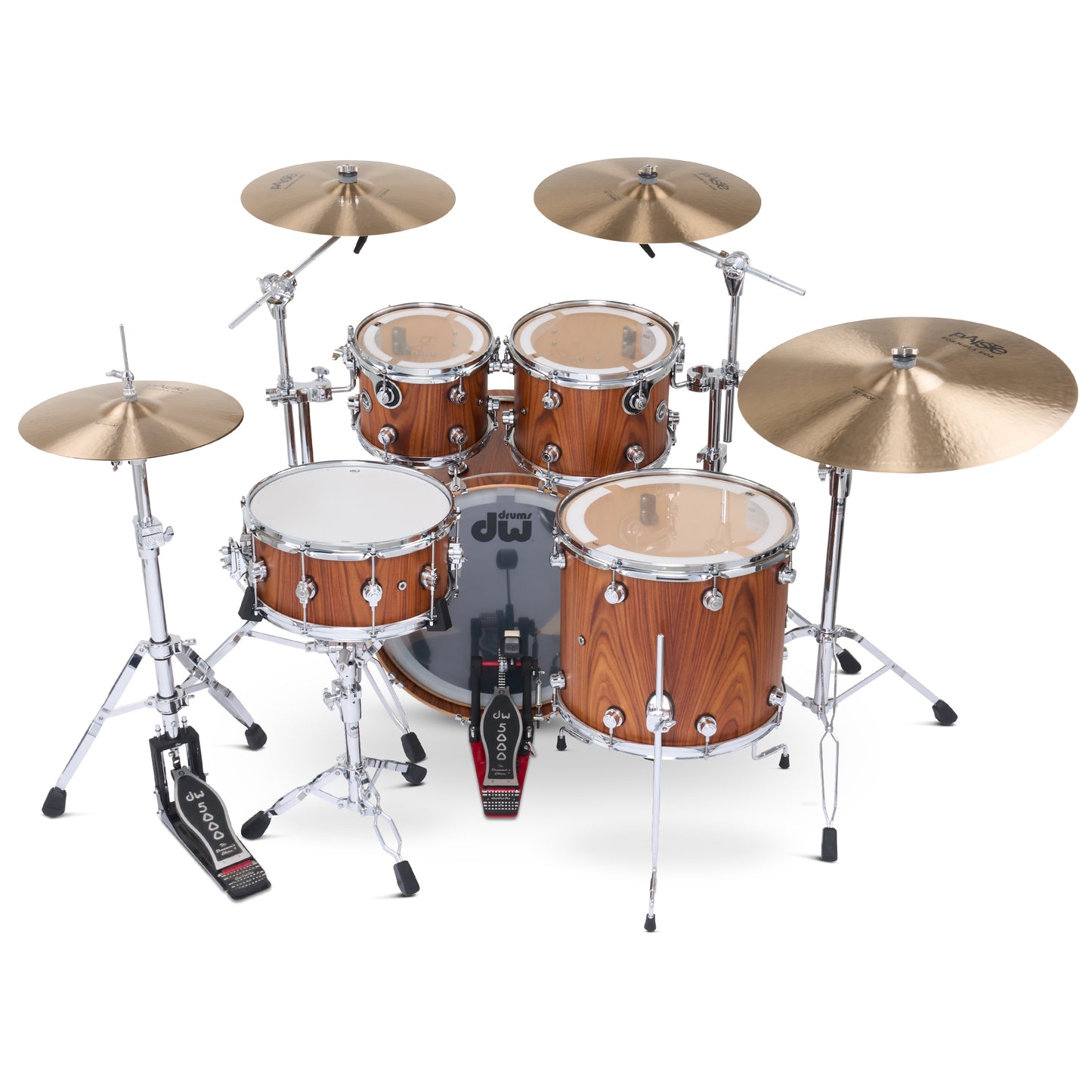 Drum Workshop DWe 5-Piece Drum Kit Bundle - Santos Rosewood Exotic