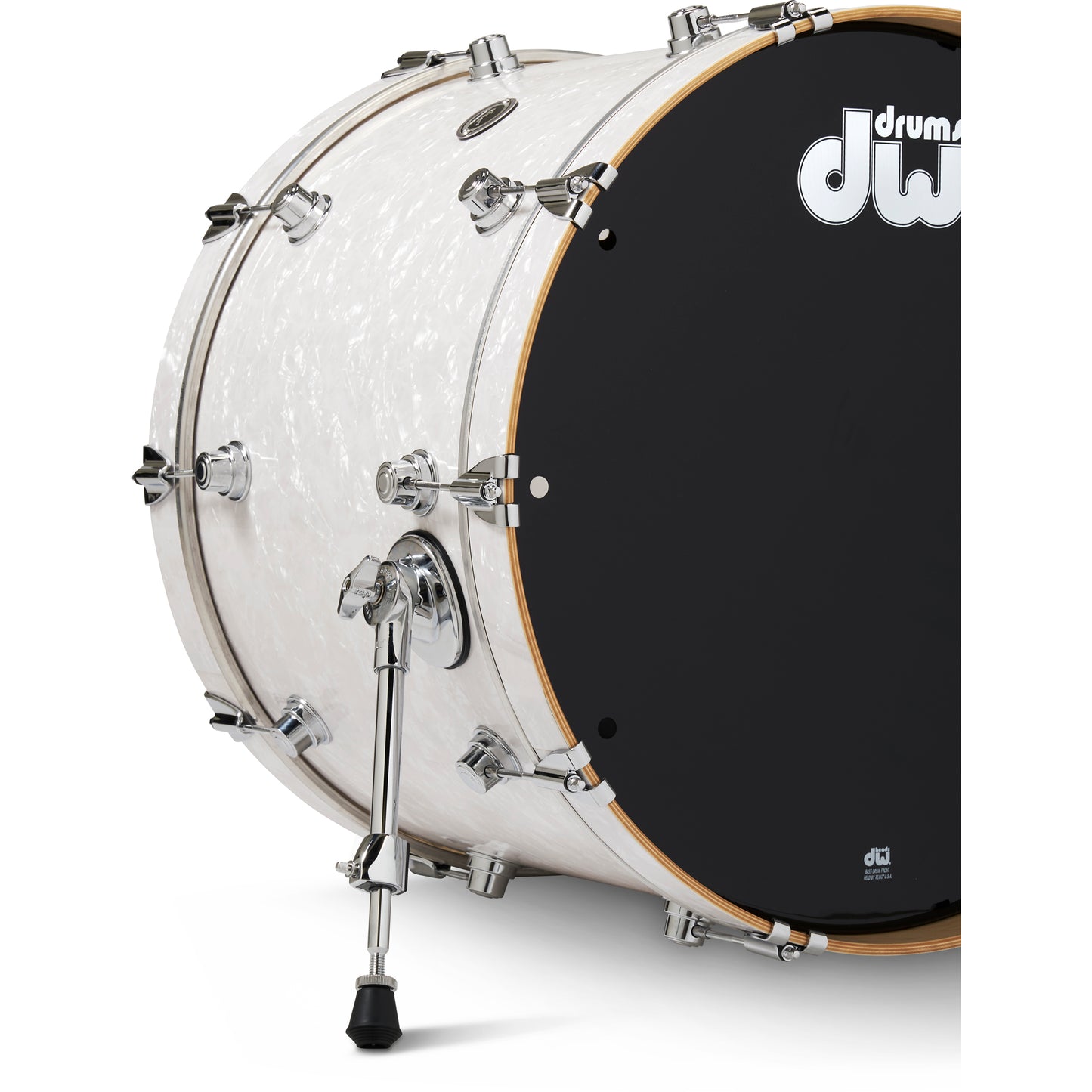 Drum Workshop DWe 5-Piece Drum Kit Bundle - White Marine Pearl Finish Ply