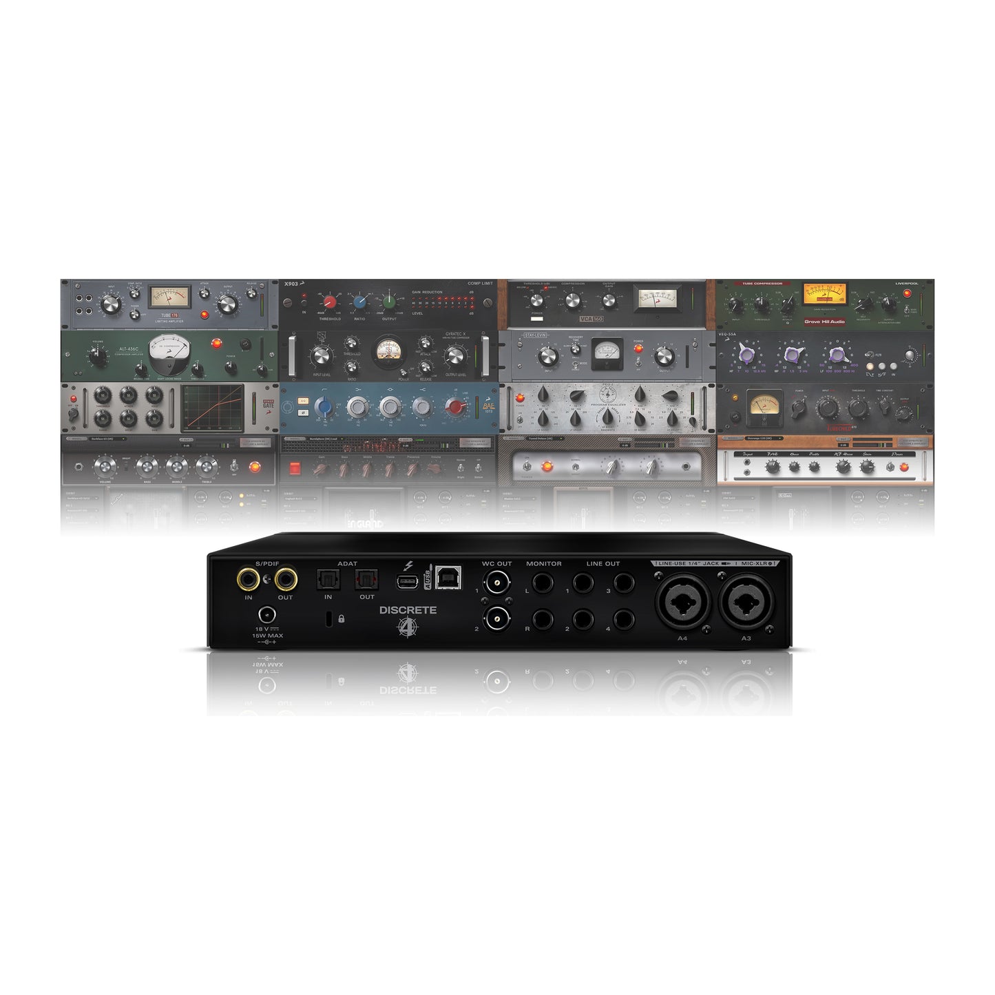 Antelope Audio Discrete 4 Microphone Preamp Interface (With Basic FX Collection)