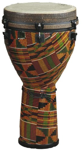 Remo Djembe, MONDO(TM), Key-Tuned, 18" x 28", SKYNDEEP® FIBERSKYN®, Contour Tuning Brackets, Kintekloth Finish