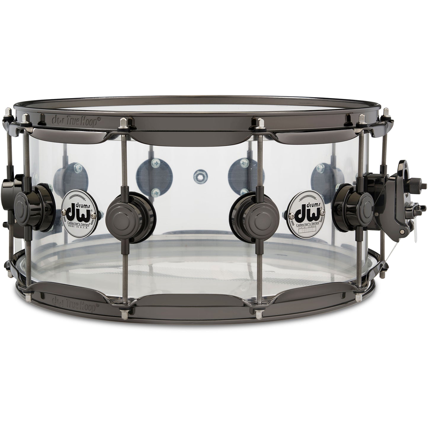Drum Workshop Collectors Series 6.5x14 Snare Drum - Acrylic with Black Nickel HW