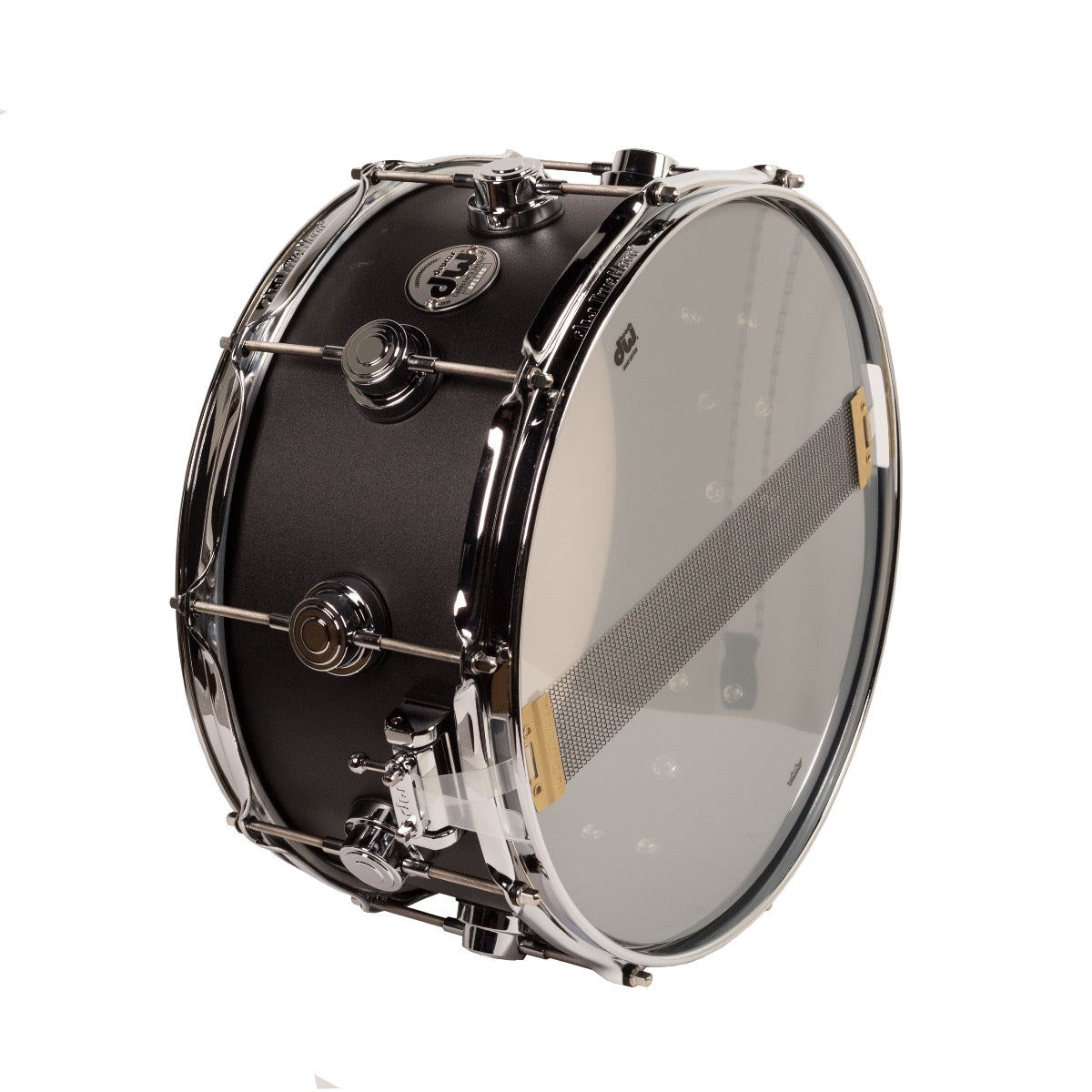 Drum Workshop 3mm Aluminum 6.5”x14” Snare Drum - Black Powder Coated