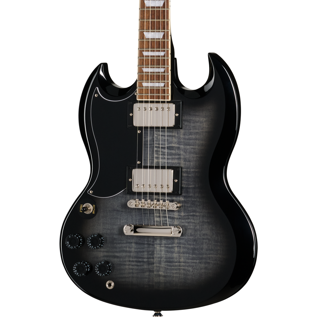 Epiphone SG Tribute Plus Left Handed Electric Guitar - Ebony Burst Epiphone SG Tribute Plus Left Handed Electric Guitar - Ebony Burst