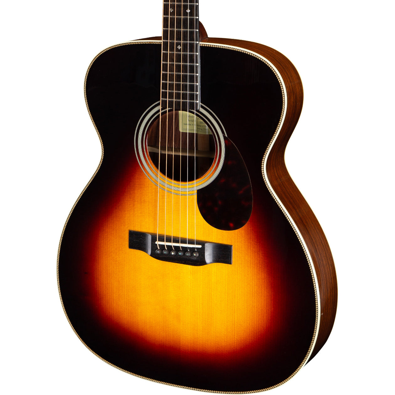 Eastman E20OM Orchestra Model Thermo Cure Acoustic Guitar - Sunburst
