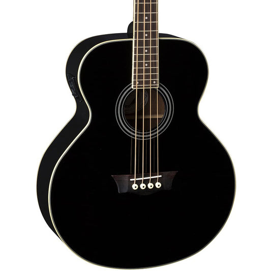 Dean Guitars EAB 4 String Acoustic Electric Bass Guitar in Classic Black