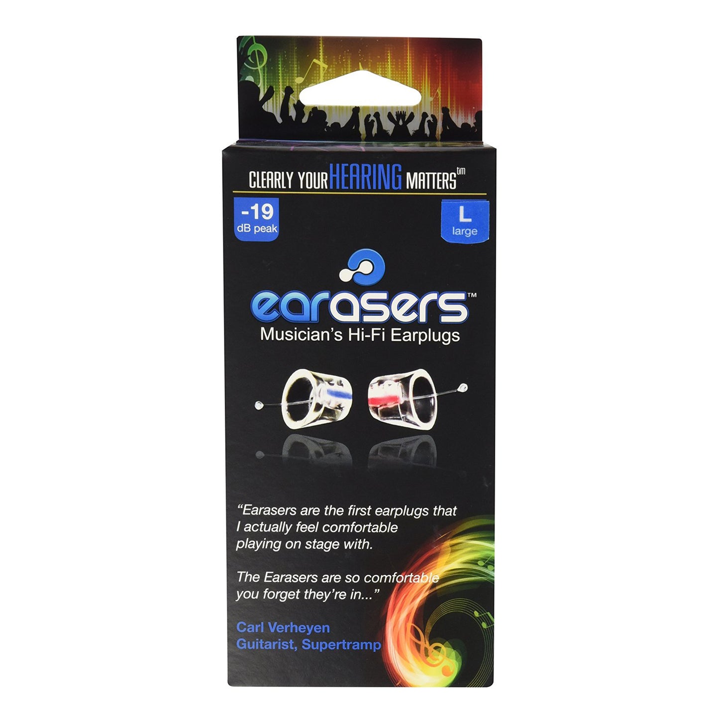 Earasers Musician's Hifi Earplugs (Large)