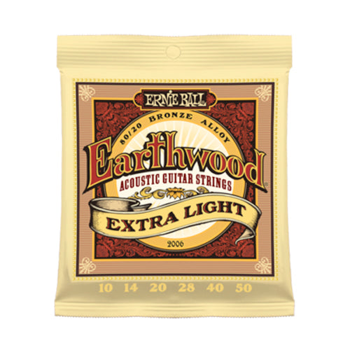 Ernie Ball 2006 Earthwood Extra Light Acoustic Guitar Strings