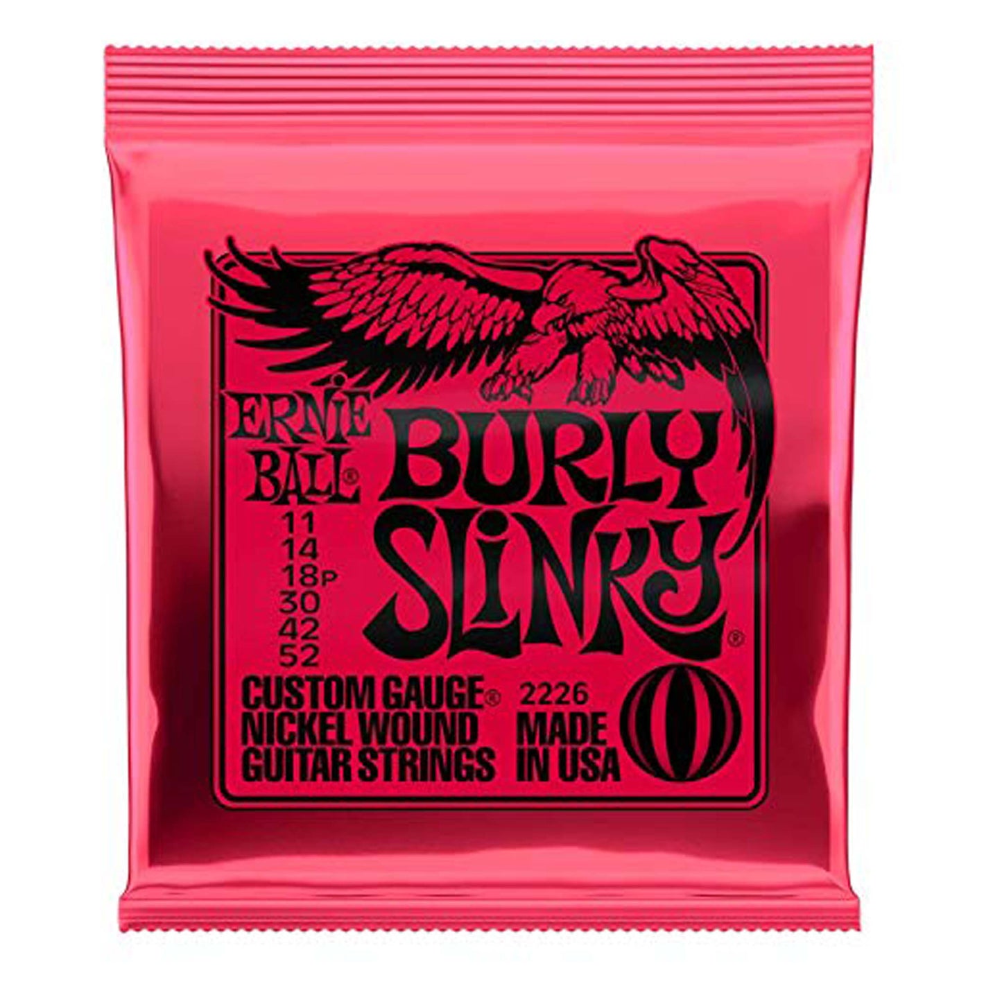 Ernie Ball Burly Slinky Nickel Wound Electric Guitar Strings (11-52)
