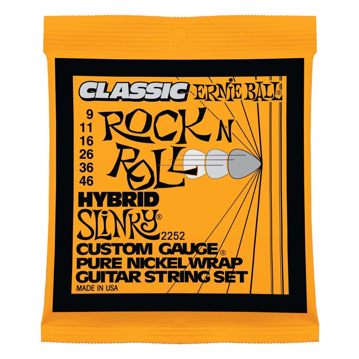 Ernie Ball Classic Pure Nickel Hybrid Slinky Set, .009 - .046