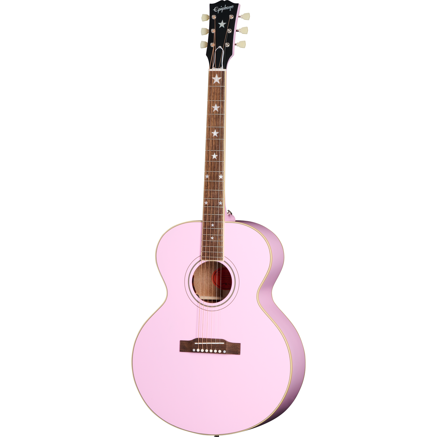 Epiphone J-180 LS Acoustic Electric Guitar - Pink