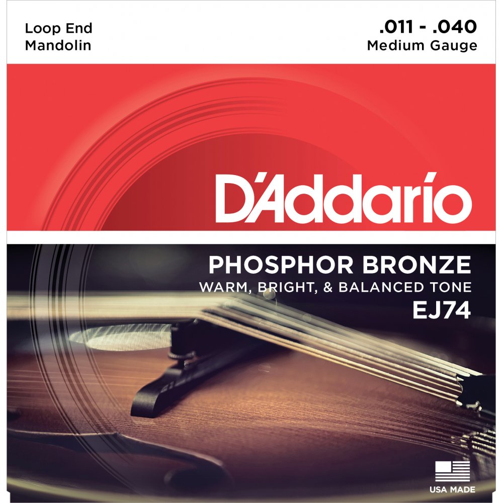 D’Addario ej74 Mandolin Phosphor Bronze Medium 11-40