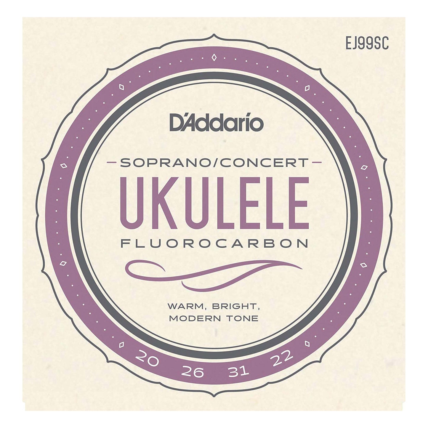D'Addario EJ99SC Pro-Arté Carbon Ukulele Strings, Soprano / Concert