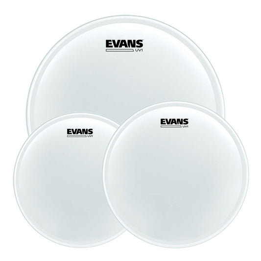 Evans UV1 Tom Pack With Free 14" Snare Head - 10"/12"/16" - Coated