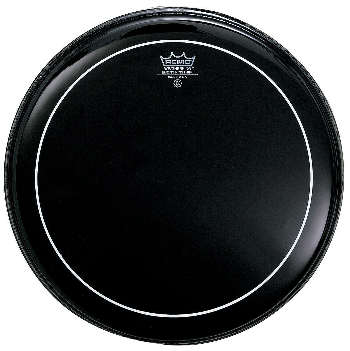 Remo ES0612PS Ebony Pinstripe Drum Head, 12"